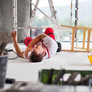 A person has been injured due to falling from a ladder at the workplace - Leep Tescher Helfman and Zanze