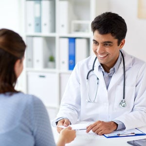 A doctor interacting with patience - Leep Tescher Helfman and Zanze